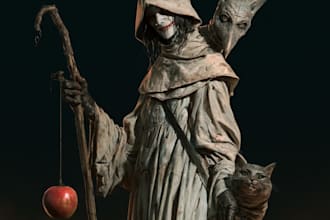 draw dark fantasy and horror characters