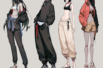 draw an anime character illustration