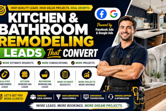 generate USA kitchen remodeling leads bathroom remodeling leads via facebook ads