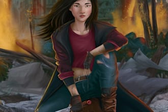 draw custom character art and character illustration
