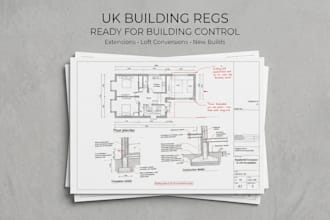 do UK building regulation drawings, structural calculation and construction plan