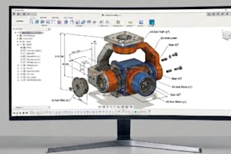 design mechanical parts, assemblies, design and 3d cad models in fusion 360