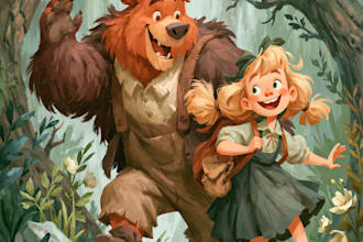 illustrate watercolor children book illustration and book illustration