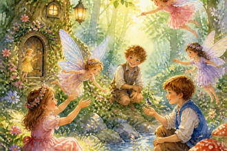 create whimsical illustrations for your children book illustration