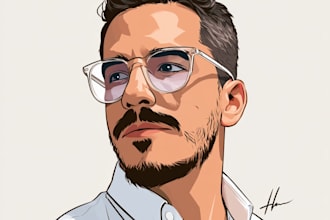 draw a avatar cartoon for you profile