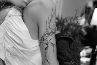 design a minimalist fine line tattoo art
