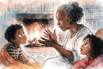 african american children story book illustration, children book,book design
