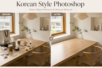 korean style photoshop photo editing retouching