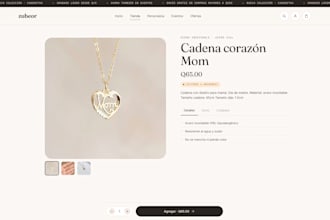 develop a modern ecommerce website for jewelry