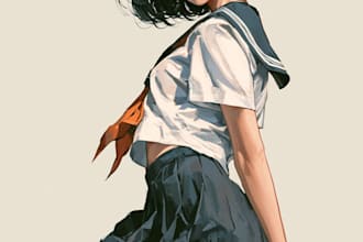 do a anime character