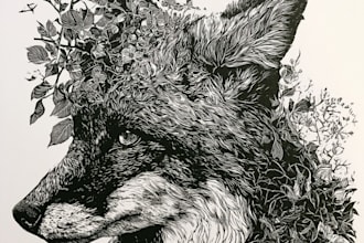 do custom linocut, woodcut and folk art
