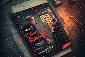 create thriller, mystery, crime or romance book cover design