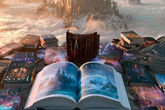 design magical fantasy book covers with cinematic artwork