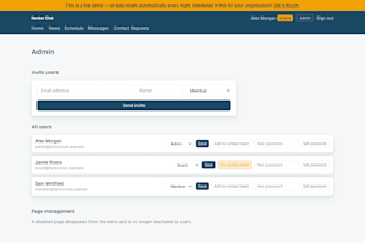 build a self service member portal