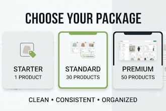 upload and organize products in your shopify store