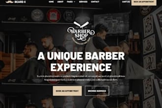 design squarespace barber website hair salon website tatoo website beard website