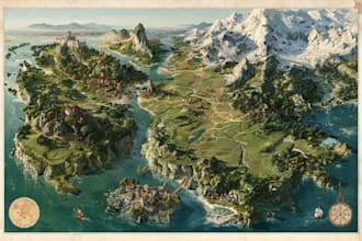 draw a fantasy map