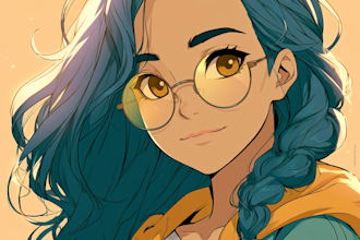 draw your portrait in anime or manga style
