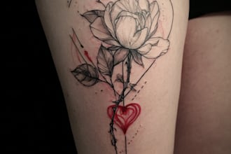design a modern and minimalist tattoo design