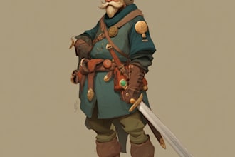 create dnd character art and concept art fantasy for you