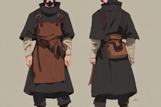 create dnd character design, concept art and illustration