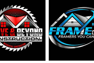 do construction, handyman, builders or roofing logo