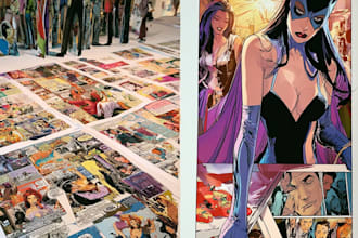 draw manga comic book pages, graphic novel, illustration