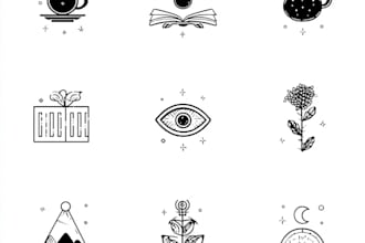 design a minimalistic svg icon set