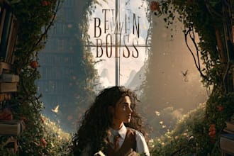 create elegant romantic book cover art for your novel