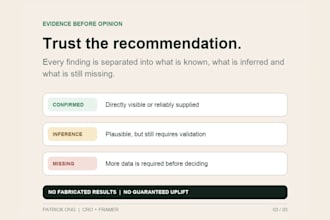 audit your landing page and provide prioritized cro fixes
