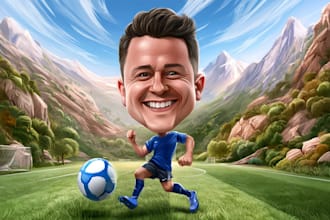 make a smirky cartoon caricature for yourself