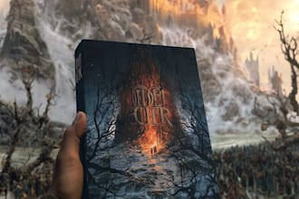 design, thriller, fantasy book cover art, KDP ebook cover