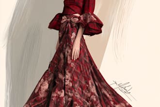 do authorial fashion illustration I editorial and brand art