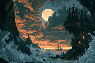 design fantasy music album cover