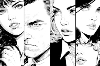 do manga style comic book page web comic manga artist