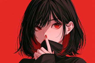 draw amazing anime character art or vtuber illustration