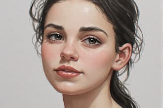 draw digital oil painting portrait