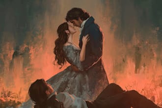 create cinematic fantasy romantic storybook and concept art