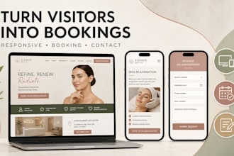 design a modern med spa and aesthetic clinic website
