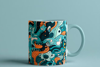 coffee mug design, custom mug design