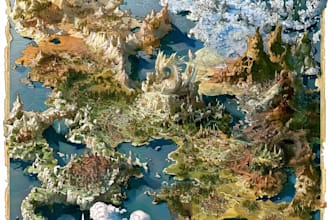 create event, tourist, and fantasy map illustration
