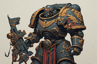 paint custom warhammer 40k characters, armies, and vehicles