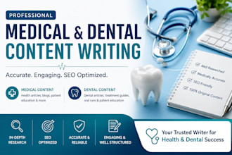 write SEO friendly medical and dental content