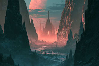 design a dreamy surreal or fantasy album cover