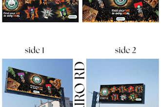 design fmcg retail visuals and billboard advertising