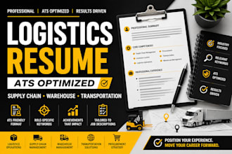 write an ats logistics and supply chain resume