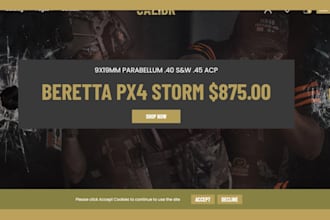 build firearm website gun website gun shopify store ammunition gun website