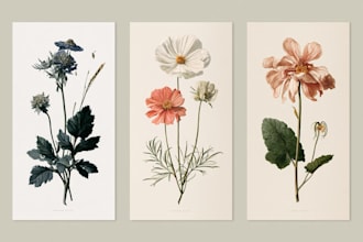 draw hand drawn botanical
