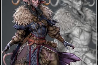 illustrate digital fantasy card art, tabletop graphics, and board game character
