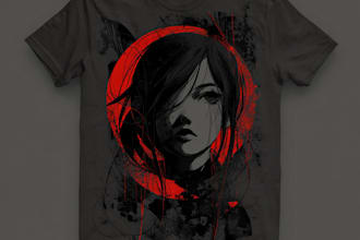 create a custom alien, horror, or fantasy tshirt design
